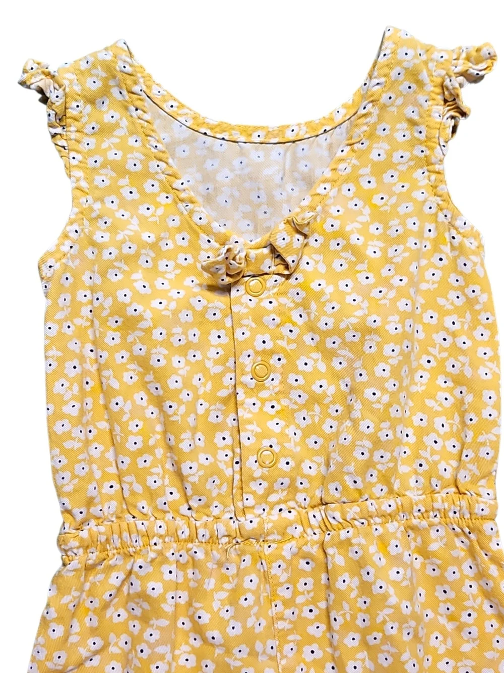 Carter's Toddler Yellow Floral Girls' Jumpsuit Size 12 Months